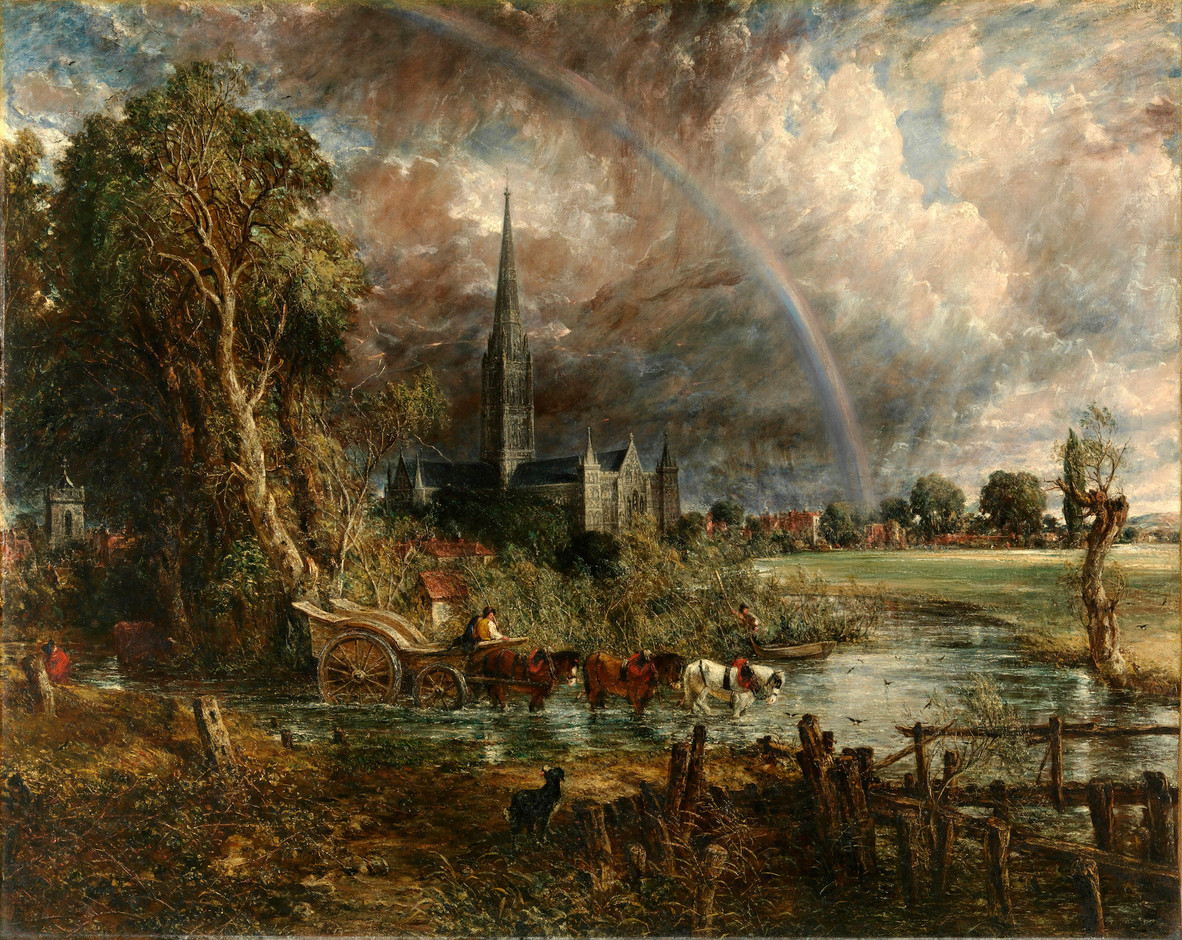 John Constable, «Salisbury Cathedral from the Meadows», 1831, huile sur toile, collection du Tate. (Photo: Tate)