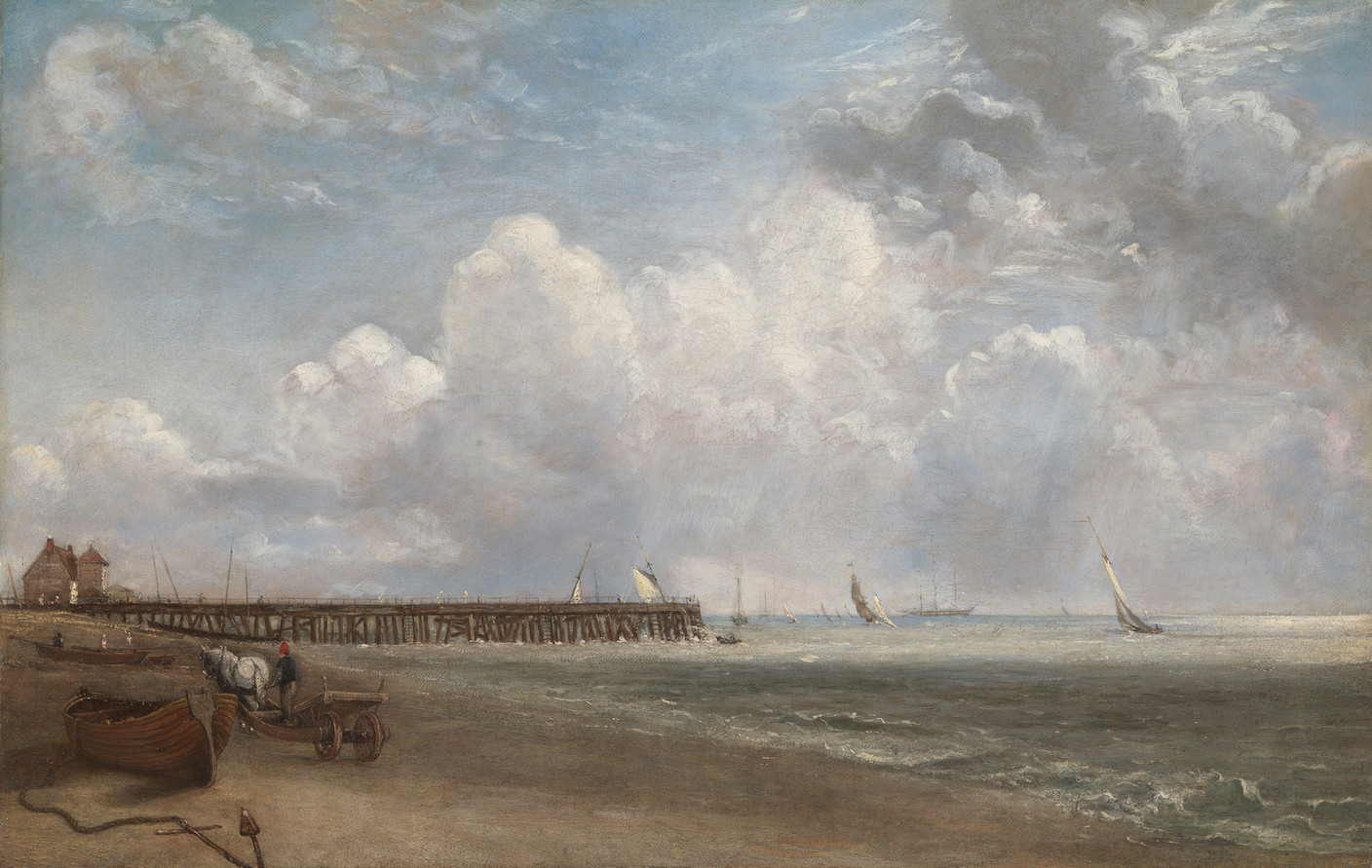 John Constable, Yarmouth Jetty, 1824, huile sur toile, collection du Tate. (Photo: Tate)