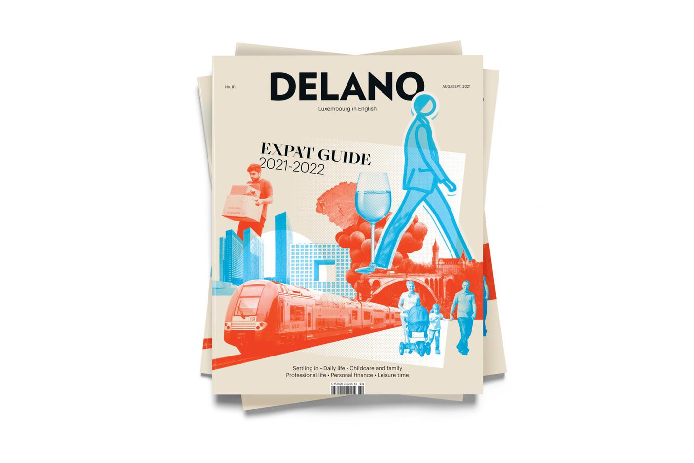 Delano’s Expat Guide 2021-22 is available on newsstands across Luxembourg from 14 July. Maison Moderne