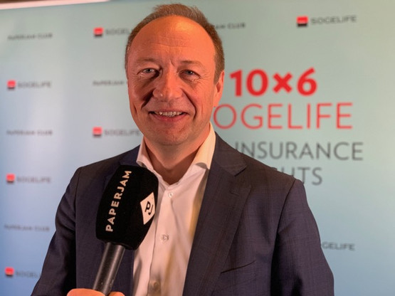 Pascal Denis, KPMG, lors du 10x6 Sogelife: Life insurance insights. Crédit: Maison Moderne