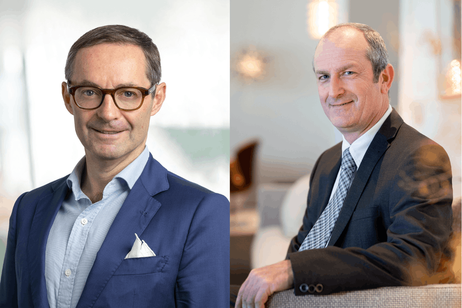 From left to right: Keith O'Donnell, managing director at Atoz, and Olivier Havaux, director at Delen Private Bank Luxembourg.  Photo: Delen Private Bank et Atoz