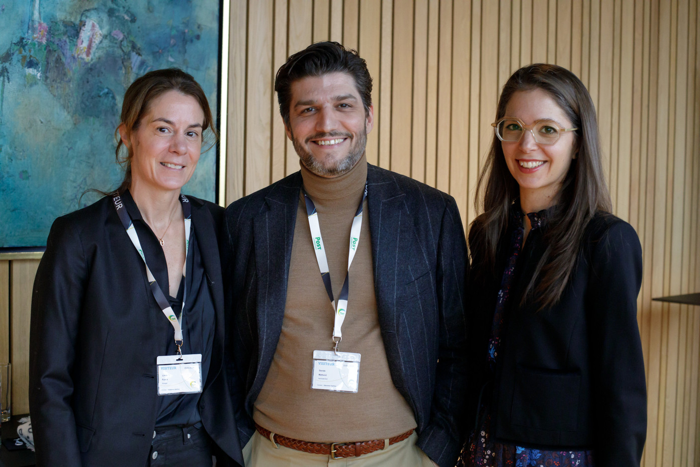 Linda Funck (Elvinger Hoss Prussen), Davide Martucci (Next Gate Tech), Michèle Bley (ministry of economy). Photo: Matic Zorman / Maison Moderne