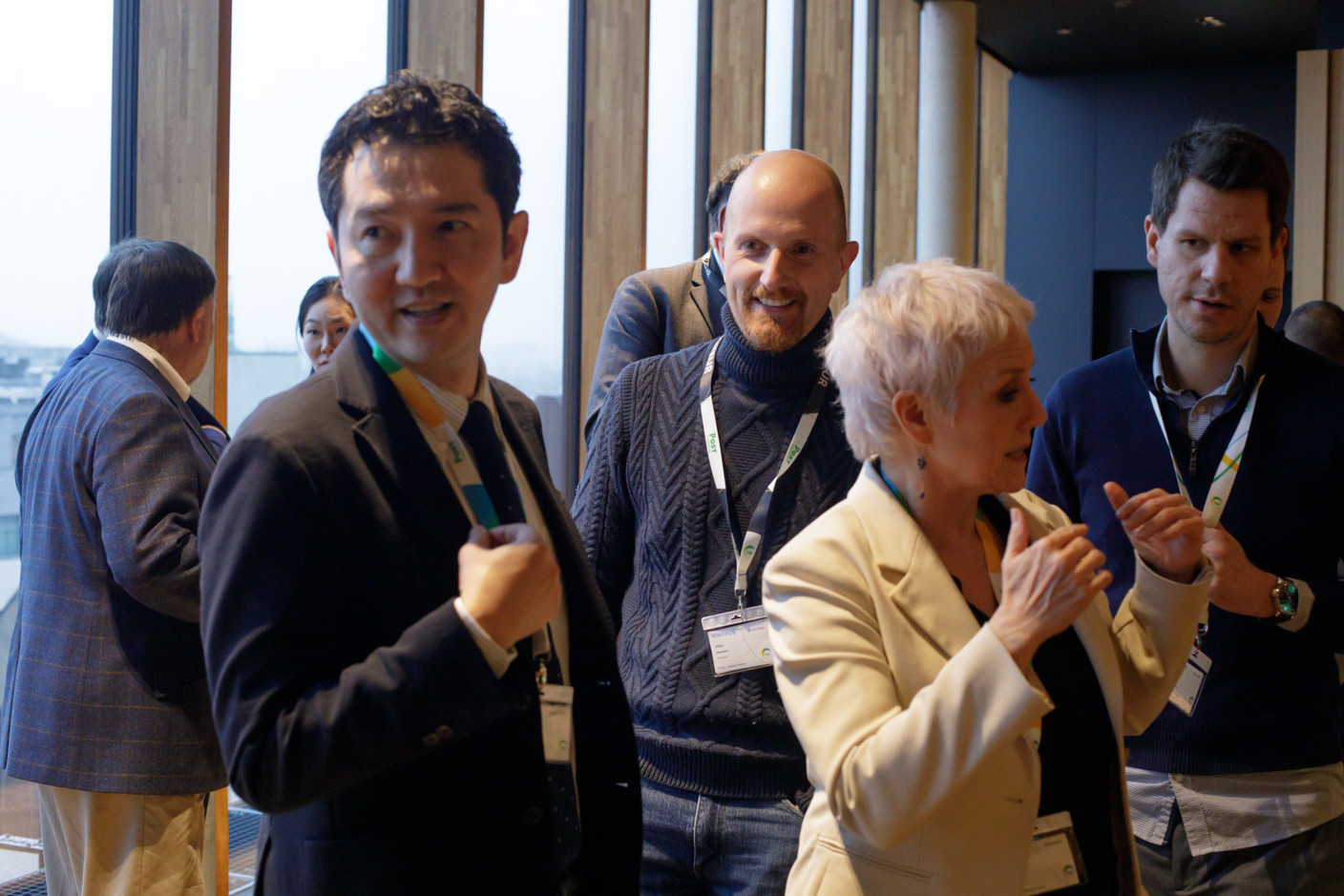 Sasha Baillie (Luxinnovation), on right. Photo: Matic Zorman / Maison Moderne