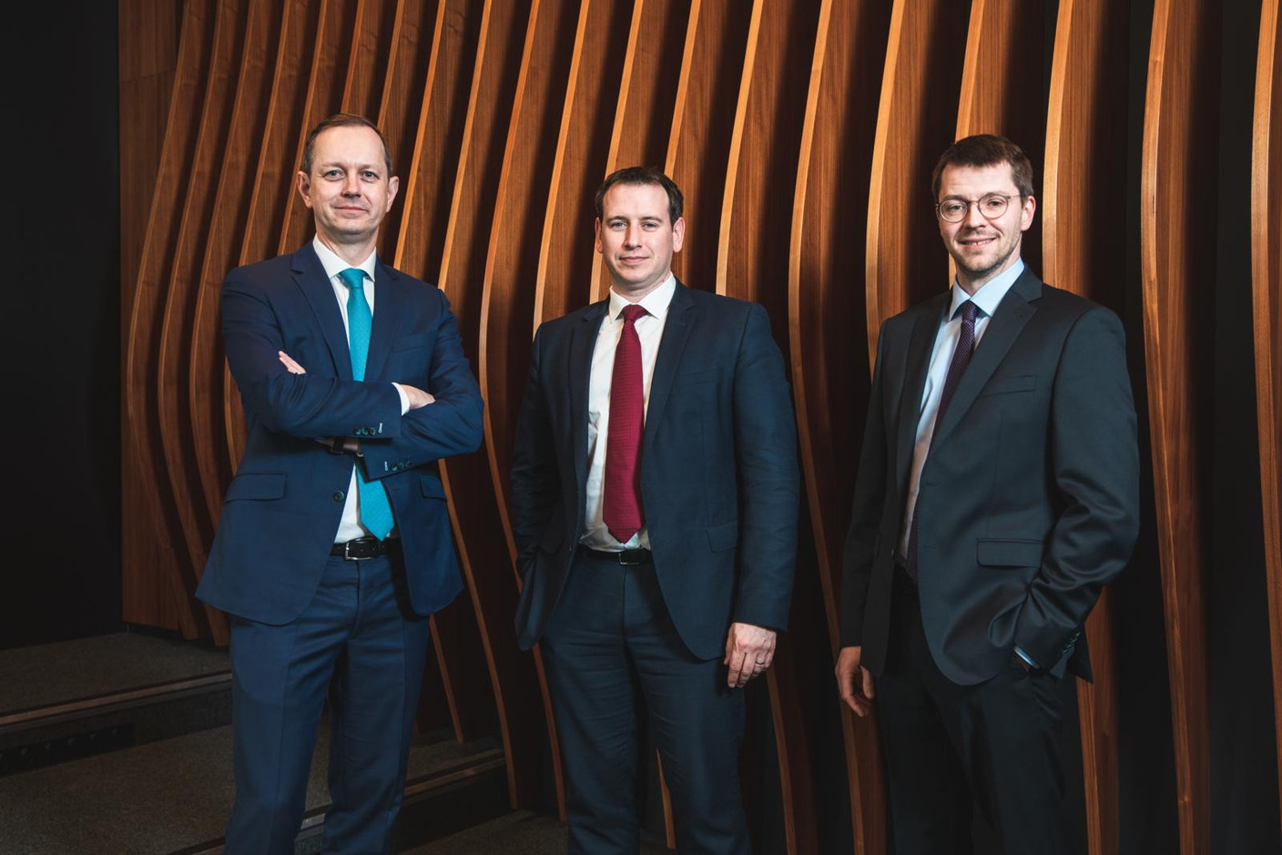 Christian Heinen, CEO d'Arendt Services, Julien Ganter, Partner Arendt Regulatory & Consulting et Stéphane Joly-Meunier, Counsel au sein d’Arendt & Medernach. Maison Moderne