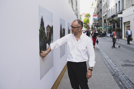 Eric Chenal, lors de l’inauguration de Facciata. (Photo: Sven Becker)