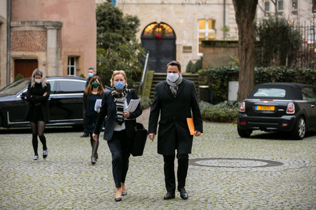La ministre de la Santé et le Premier ministre ont été très vigilants quant aux éléments de langage utilisés. (Photo: Romain Gamba/Maison Moderne)
