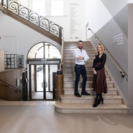 Lionel Windeshausen, director of Windeshausen, and Anni Rossy, head of communications and international development for Schroeder Joailliers. Photo: Guy Wolff/Maison Moderne