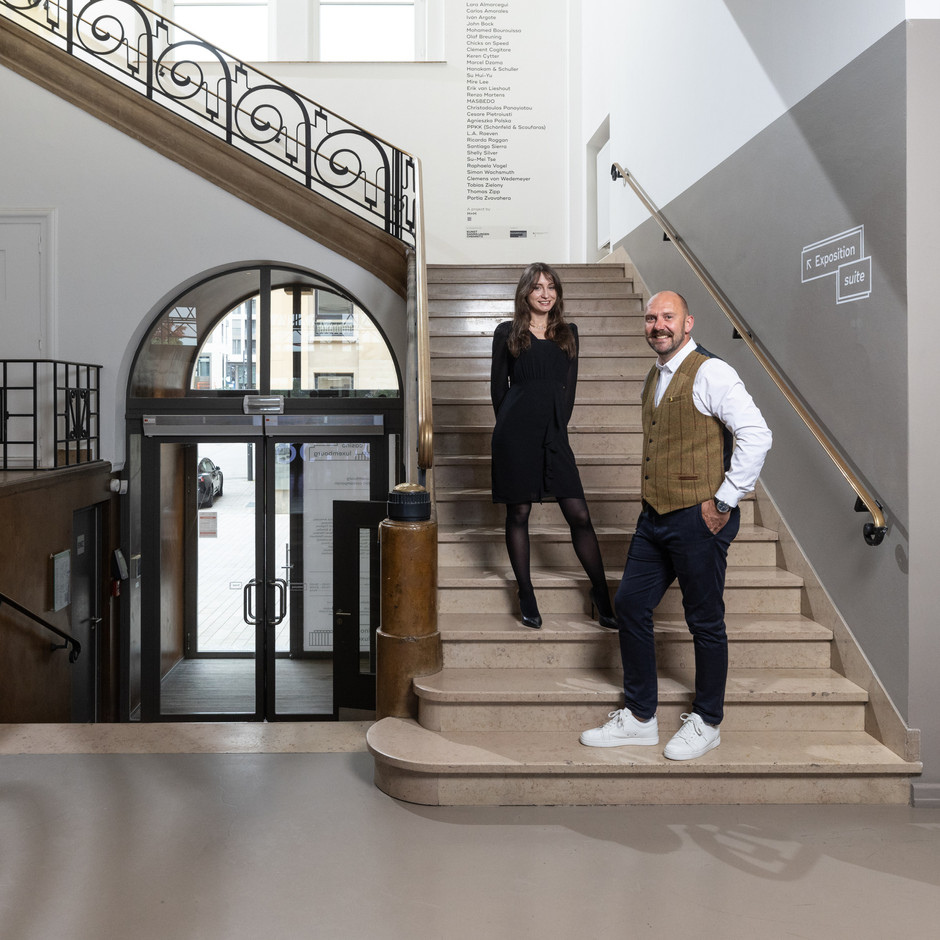 Morgane Grill, store manager at Messika, and Cédric Colchen, store manager at Breitling. Photo: Guy Wolff/Maison Moderne