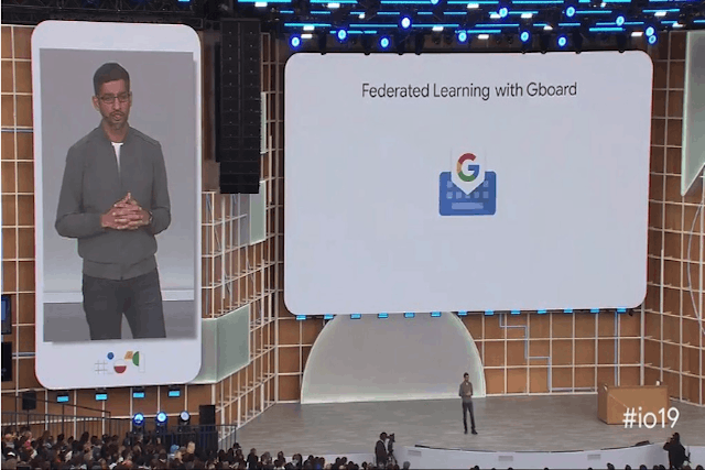 Le CEO de Google, Sundar Pichai, a livré toutes les nouveautés du géant américain, notamment autour de la protection de la vie privée. (Photo: Google I/O 2019)