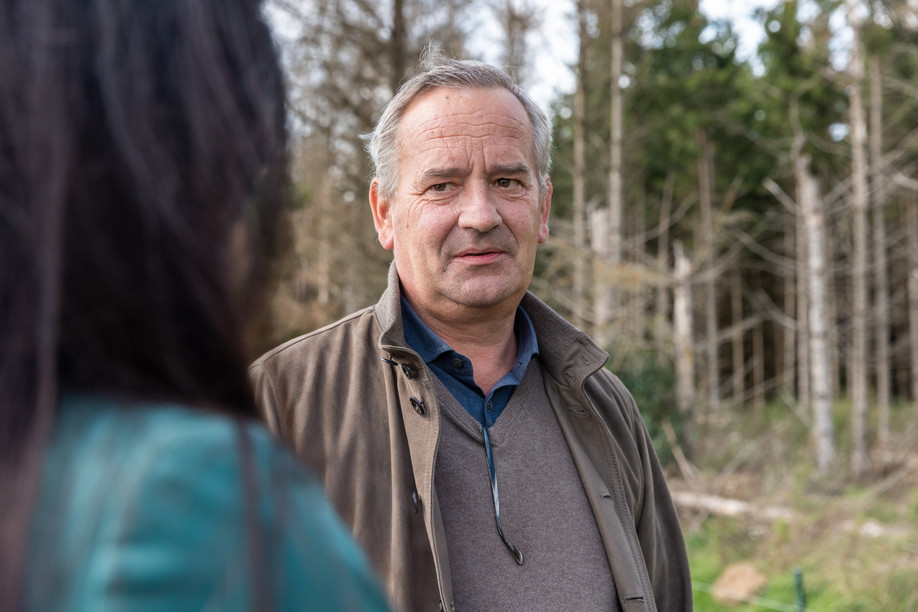 “In Luxembourg today, 61.7% of forest trees are clearly or severely damaged,” said Hubert de Schorlemer, president of Privatbësch. Photo: Romain Gamba/Maison Moderne