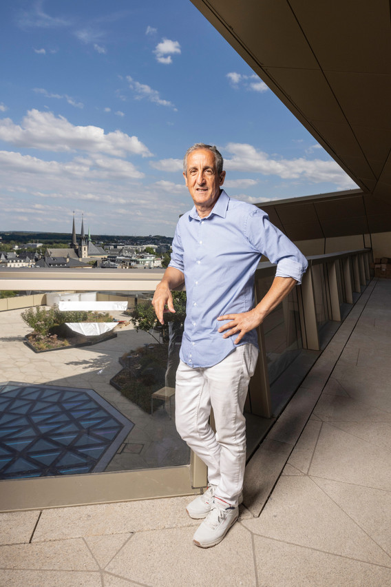 Henry Hassid sur le chantier du Rooftop SixSeven. (Photo: Guy Wolff/Maison Moderne)
