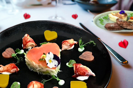 Menu de Saint Valentin par Kaempff-Kohler (Photo: Clémence Caussaint / Kaempff-Kohler)