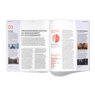 The magazine features ten themed articles, in both French and English, addressing the major challenges faced by family businesses and ‘national champions’.  (Visual: Paperjam)