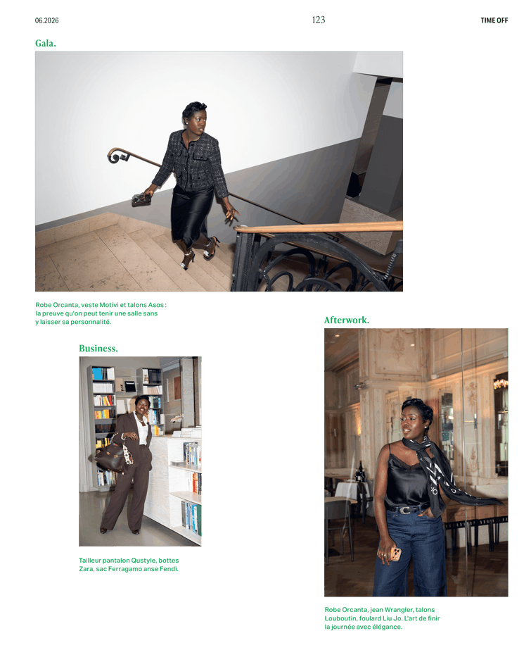 The Style section features five looks for five occasions.  (Visuel: Paperjam)