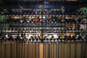 Fell in love on your very first sip? They’ll find your chosen wine from the array of shelves in the wine library and uncork it on the spot (for a corkage fee of €15) or you can take it away as a treat for yourself (or someone else). Marie Russillo (Maison Moderne) 