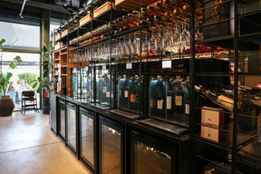 Fell in love on your very first sip? They’ll find your chosen wine from the array of shelves in the wine library and uncork it on the spot (for a corkage fee of €15) or you can take it away as a treat for yourself (or someone else). Marie Russillo (Maison Moderne)