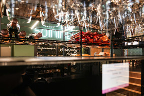 Fell in love on your very first sip? They’ll find your chosen wine from the array of shelves in the wine library and uncork it on the spot (for a corkage fee of €15) or you can take it away as a treat for yourself (or someone else). Marie Russillo (Maison Moderne)