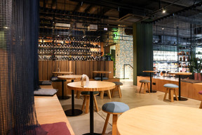 Fell in love on your very first sip? They’ll find your chosen wine from the array of shelves in the wine library and uncork it on the spot (for a corkage fee of €15) or you can take it away as a treat for yourself (or someone else). Marie Russillo (Maison Moderne)