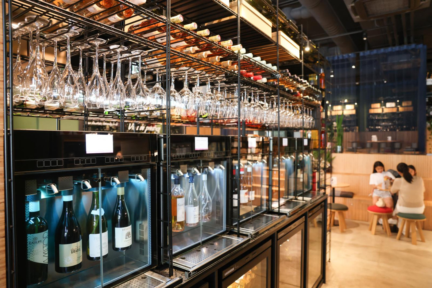 Fell in love on your very first sip? They’ll find your chosen wine from the array of shelves in the wine library and uncork it on the spot (for a corkage fee of €15) or you can take it away as a treat for yourself (or someone else). Marie Russillo (Maison Moderne)