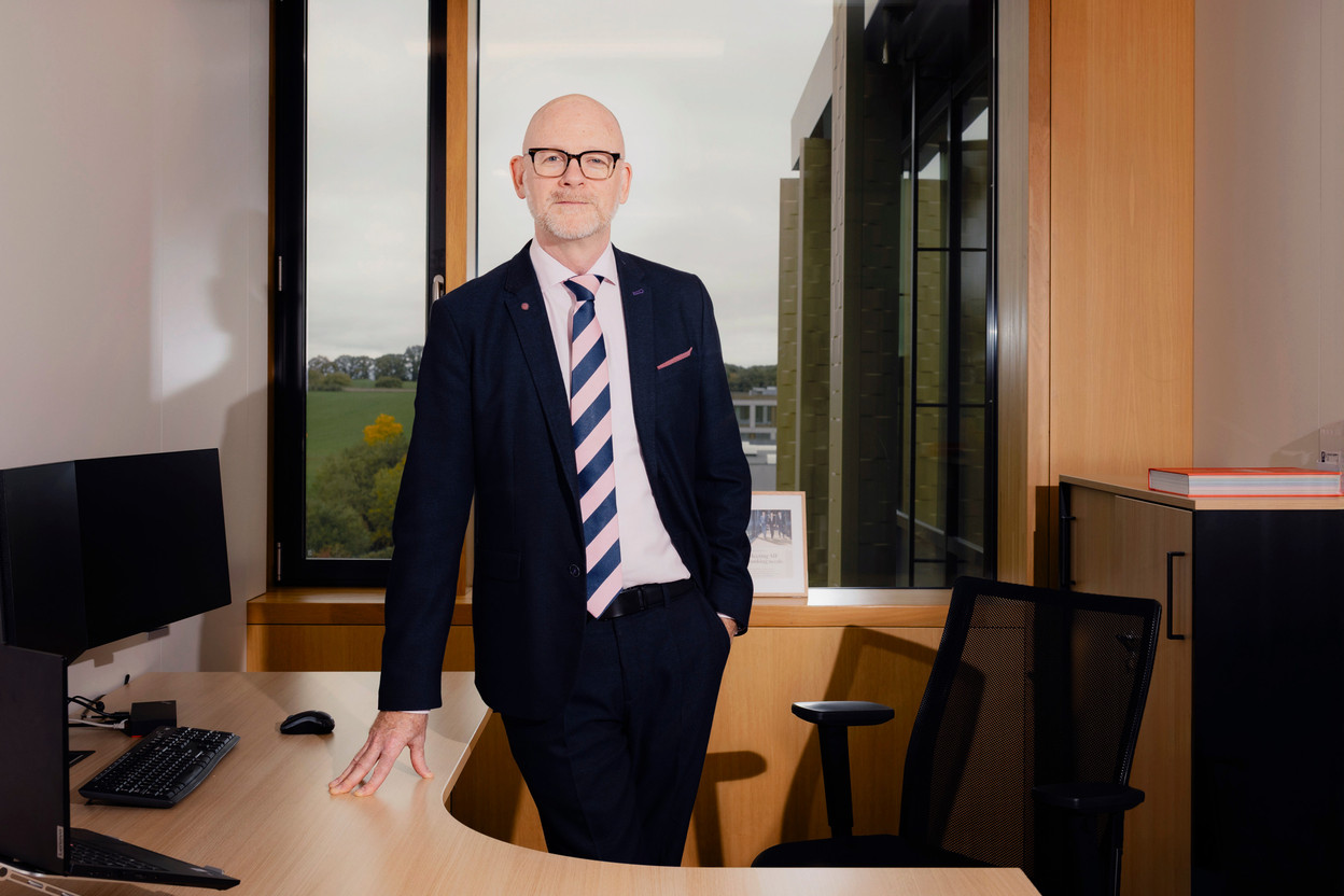 Kieran Dowling , Chief Client Service & Business Development Officer at FundBank (Europe) SA competing. Photo: Julian Pierrot (Paperjam)