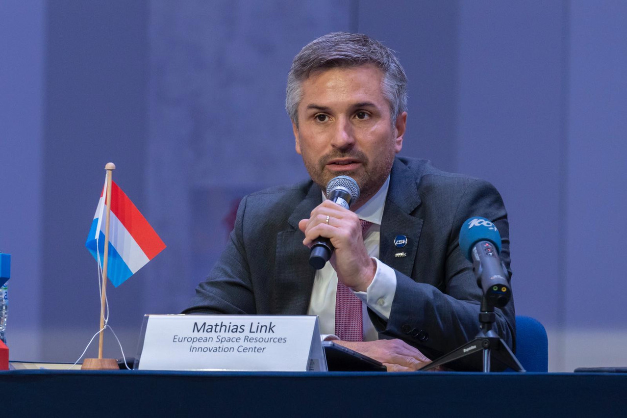 Mathias Link et l’Esric sont devenus le premier membre, non fondateur, de la plateforme Euro2Moon, lancée par Airbus, Air Liquide et iSpace Europe (la branche luxembourgeoise de la japonaise iSpace) autour des ressources de la lune. (Photo: SIP/Emmanuel Claude)