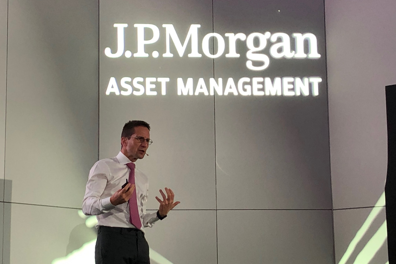 Vincent Juvyns at J.P. Morgan Asset Management presented his economic and market views on 5 December 2024 in Luxembourg. Photo: Sylvain Barrette