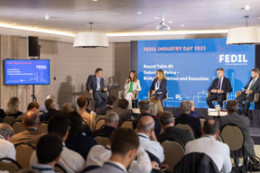 René Winkin, Anne Calteux, Jana Meisser, Franz Fayot et Christophe Hansen. (Photo: Romain Gamba/Maison Moderne)