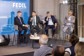 Franz Fayot, Christophe Hansen, Pierre Laffont et Georges Rassel. (Photo: Romain Gamba/Maison Moderne)