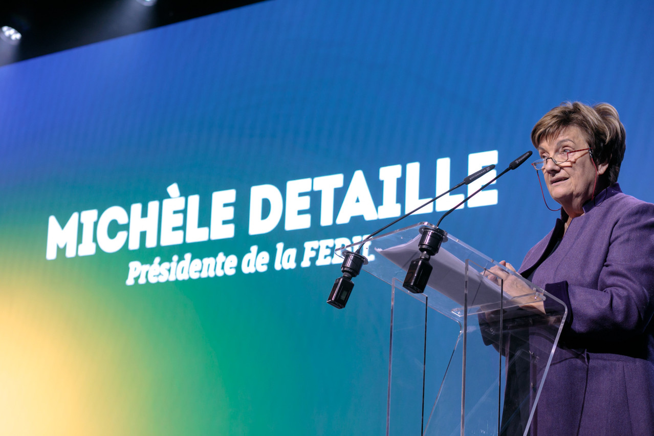 Pour Michèle Detaille, la présidente de la Fedil, la solution aux crises rencontrées par les entreprises sera européenne ou ne sera pas.  (Photo: Matic Zorman/Maison Moderne)