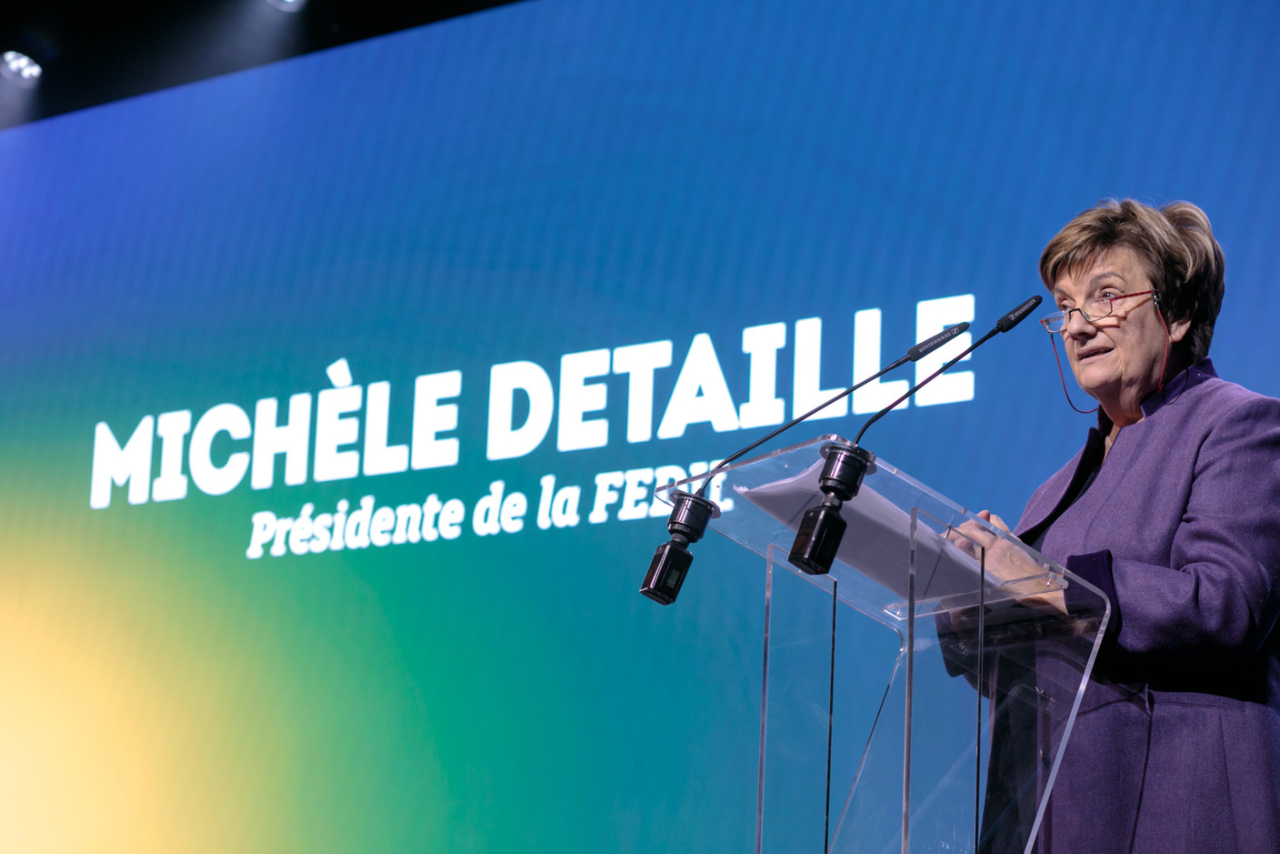 For Michèle Detaille, President of Fedil, the solution to the crises faced by companies will either be European or not. (Photo: Matic Zorman/Maison Moderne)