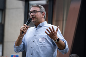 Stephane Pesch (LPEA) speaking at the Luxembourg Private Equity and Venture Capital Association’s (LPEA) summer party, held on 11 July at the Hotel Parc Belle-Vue in Luxembourg City. Photo: Nader Ghavami