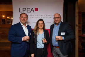 Gilles Pelosato, Margot Ripoll et Alexander Wedlich d'AssetMetrix. ((Photo : LPEA/Nader Ghavami))
