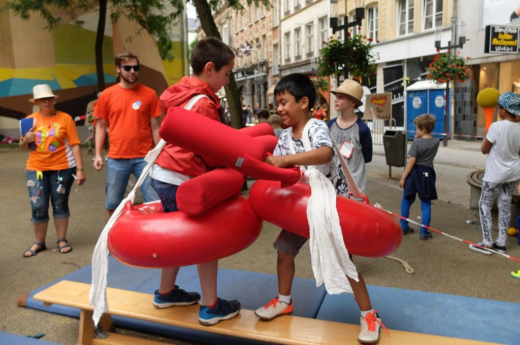 Ce week-end, profitez de Kanner in the City, la fête des jeux pour enfants de 4 à 12 ans. Découvrez diverses activités et ateliers créatifs dans le centre-ville de Luxembourg. (Photo: Ville de Luxembourg)
