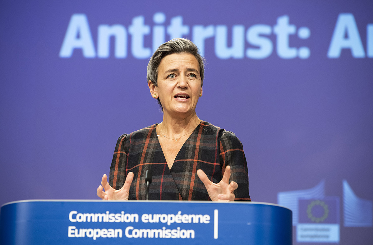Margrethe Vestager confirme que la Commission va continuer à se battre aux côtés des États membres de l’Union européenne. (Photo: European Union, 2020)