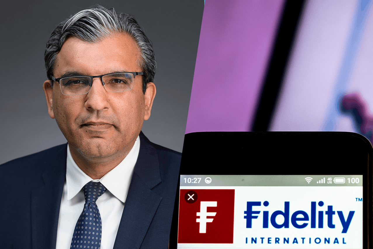 Salman Ahmed at Fidelity International presented his macroeconomic outlook on 21 January 2025 in Luxembourg. Photos: Fidelity; Shutterstock. Montage: Maison Moderne.
