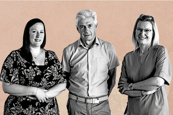 Aurélie Theisen, Manager - Responsable de missions, Yves Mertz, administrateur - délégué & Sylvie Derycke, Assistante Manager, AFC Fiduciaire SA Crédits : Crossfire pour Maison Moderne