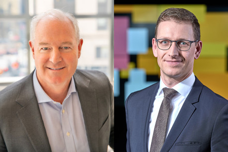 John Garvey et Olivier Carré (PwC). (Montage: Maison Moderne)