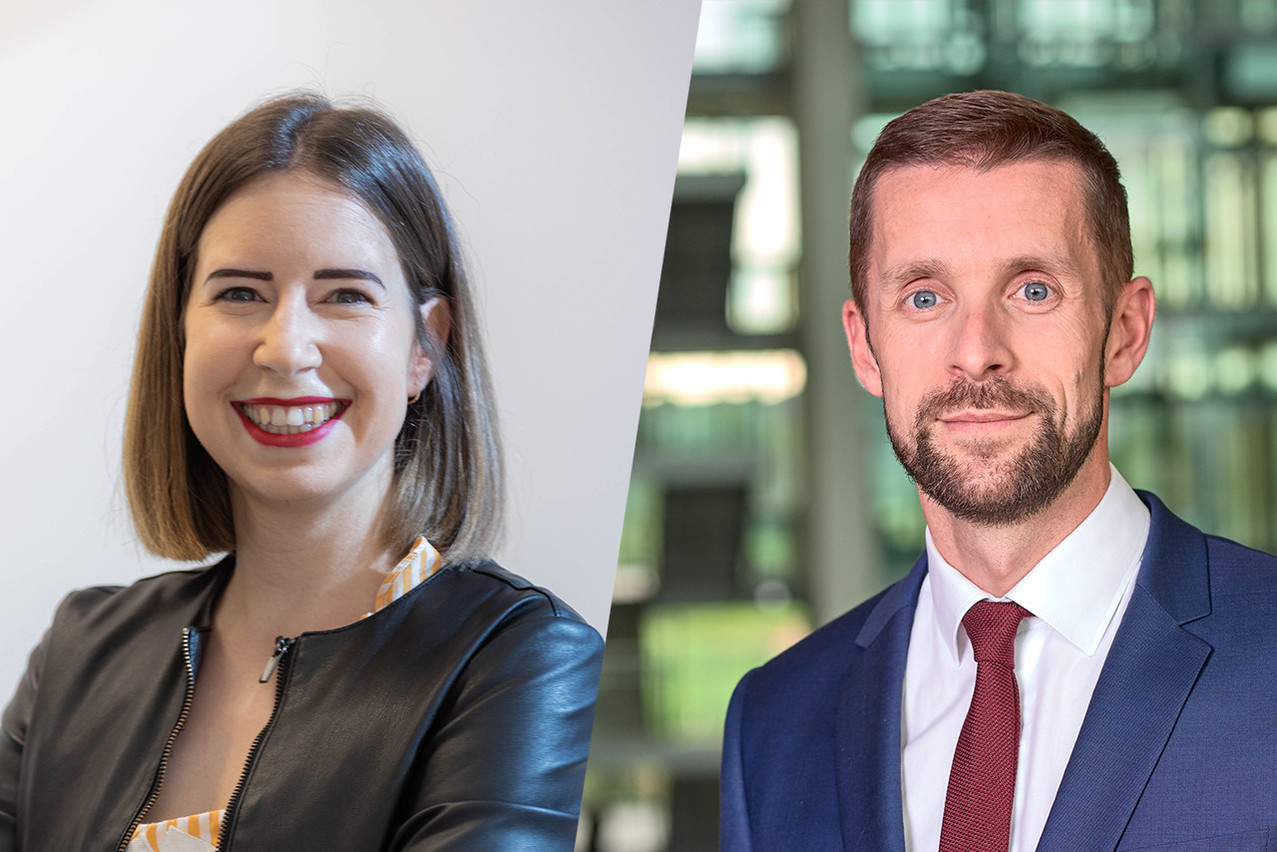 Le 13 décembre, Maria Tapia Rojo et Frédéric Vonner ont présenté les grandes tendances et l’impact de la finance durable dans l’industrie des fonds d’investissement au Luxembourg. (Photos: Luxembourg Sustainable Finance Initiative et PwC. Montage: Maison Moderne)