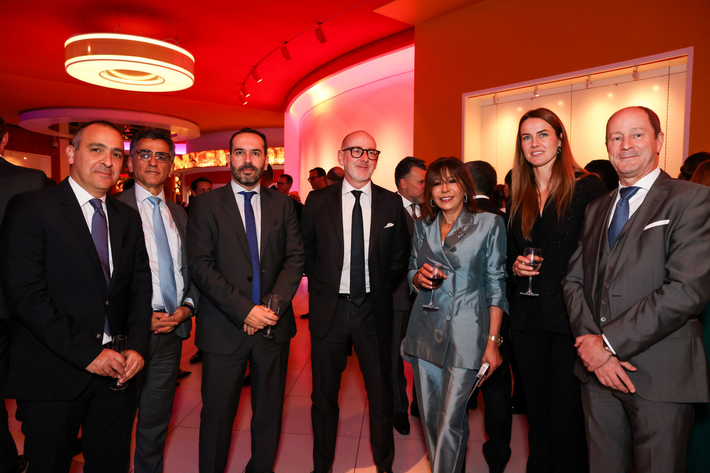 Lena Lascari and Alexandra Dumitru (EFG Bank) at the 2023 Finance Awards, which took place on Tuesday 21 November 2023 at Casino 2000 in Mondorf. Photo: Eva Krins and Marie Russillo/Maison Moderne