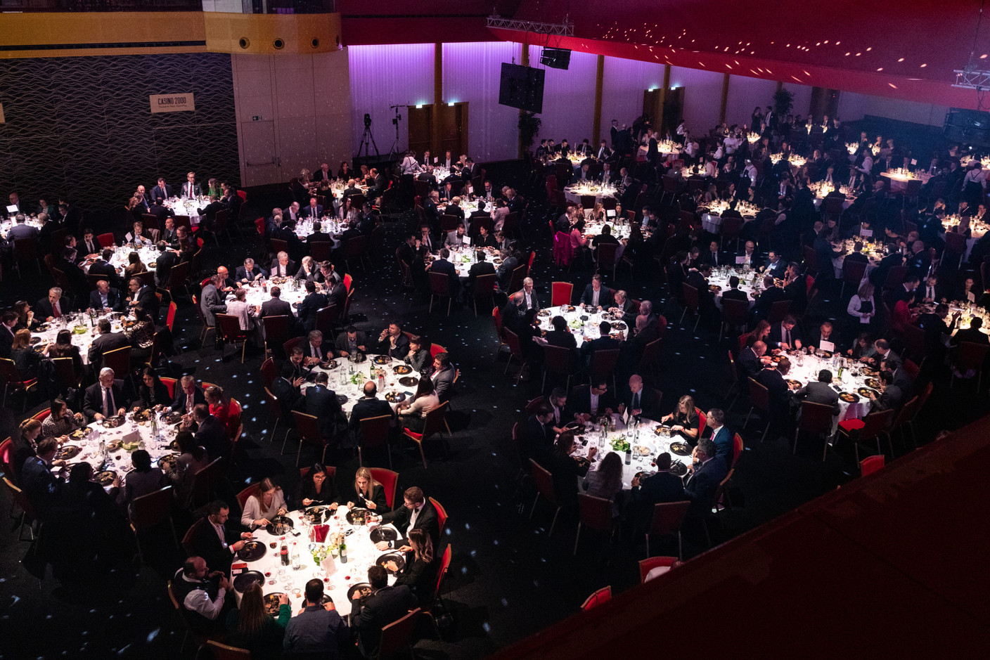 The 2023 Finance Awards, which included a seated dinner and saw 500-some attendees, took place on Tuesday 21 November 2023 at Casino 2000 in Mondorf. Photo: Eva Krins and Marie Russillo/Maison Moderne