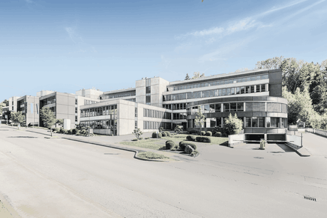 Le bâtiment rénové Ikaros 2.0 accueille l’ensemble du personnel du CTIE et une extension de l’Administration des contributions directes. (Photo: Square Meter)