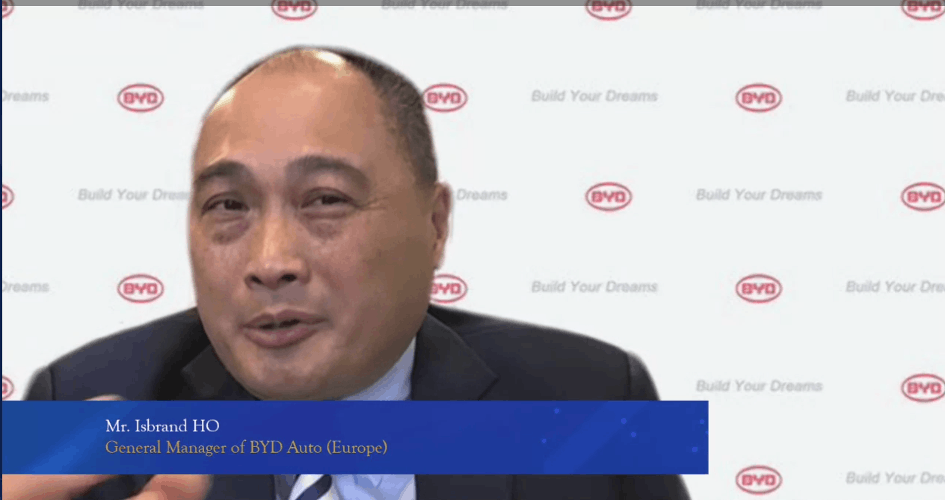 Isbrand Ho, general manager of BYD Auto Europe. Bank of China Luxembourg