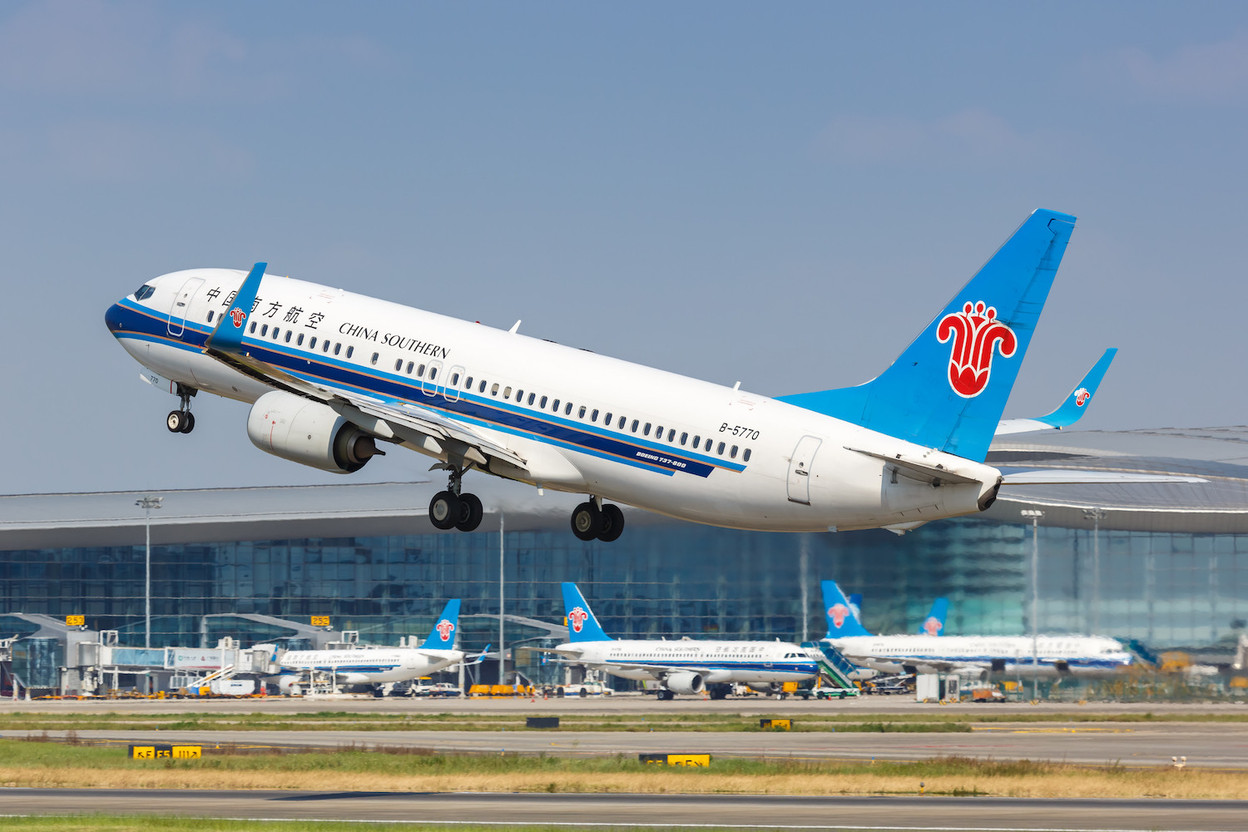 A Boeing 737-800 operated by China Southern Airlines at Guangzhou airport. Photo: Shutterstock
