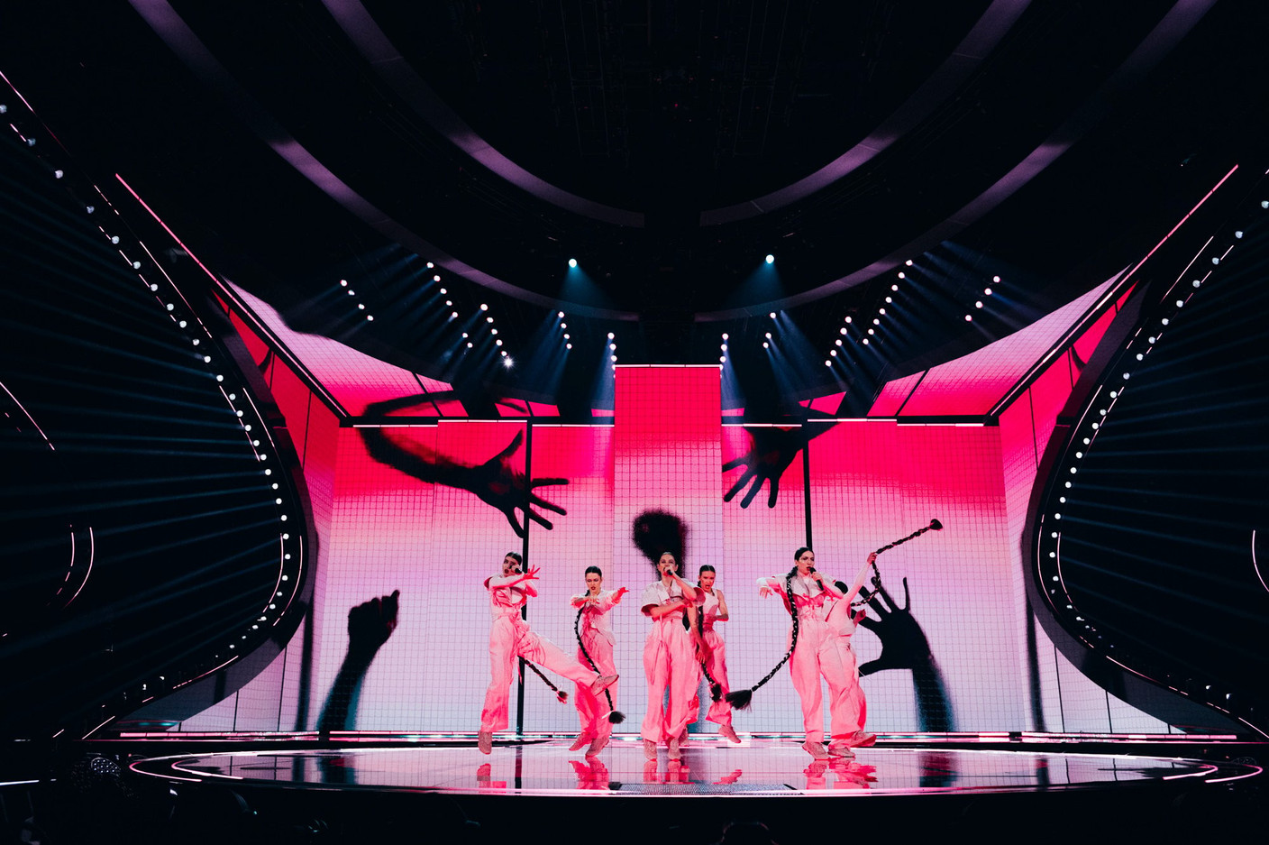 All-female group Vesna, qualified Czechia for the final with their multilingual song “My Sister’s Crown”, during the Eurovision Song Contest in Liverpool, 9 May 2023. Photo: Sarah Louise Bennet/EBU