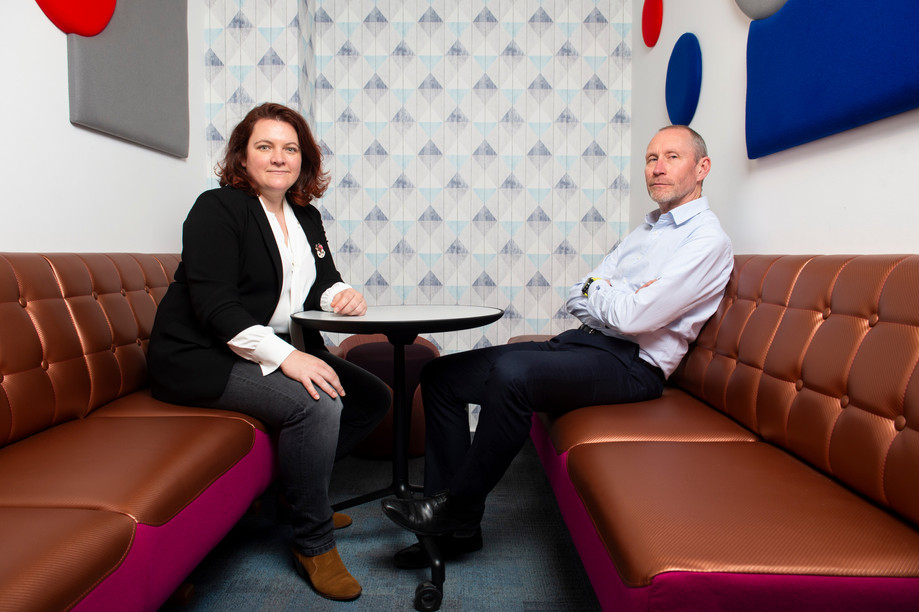 Gaëlle Haag and Thierry Smets co-founded Startalers in 2018 to offer a technological savings and financial education solution mainly for women. Photo: Maison Moderne