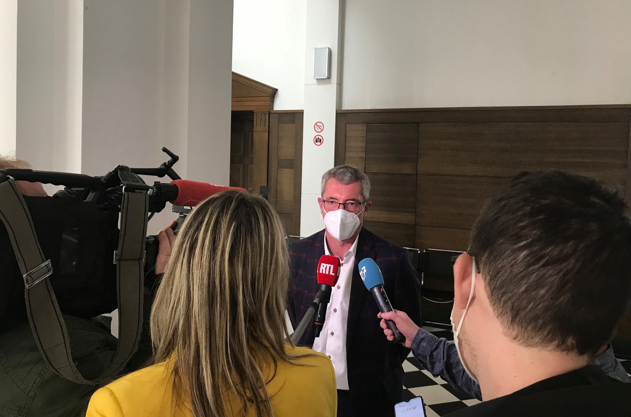 The first hearing of the trial of Frank Engel took place on Tuesday 19 October at the criminal court of Luxembourg. (Photo: Paperjam)