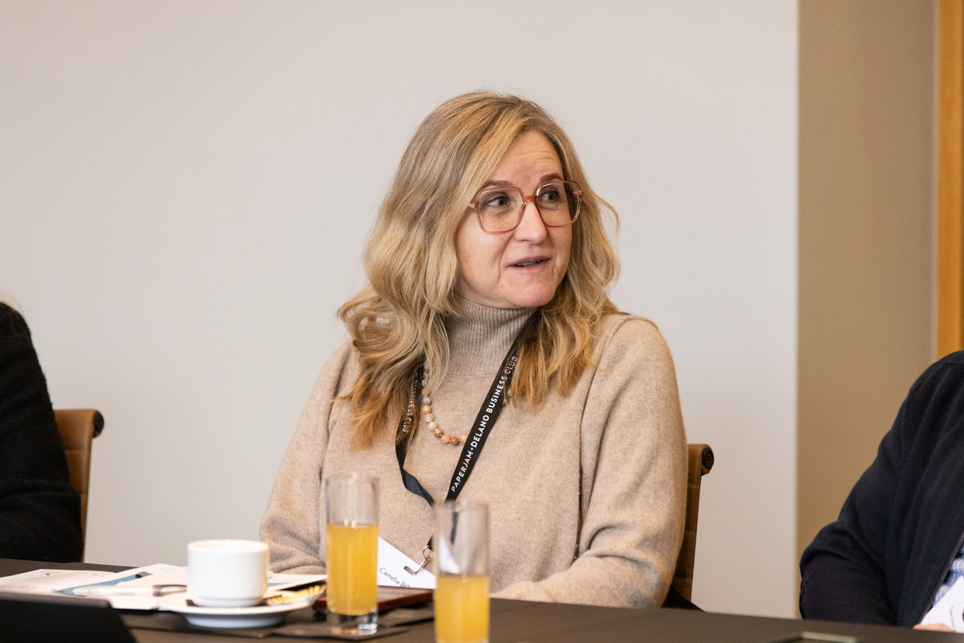 Camelia Bojan (NSPA) at the Paperjam Club’s Workshops Day, held at Neimënster Abbey, 21 January 2025. Photo: Eva Krins/Maison Moderne