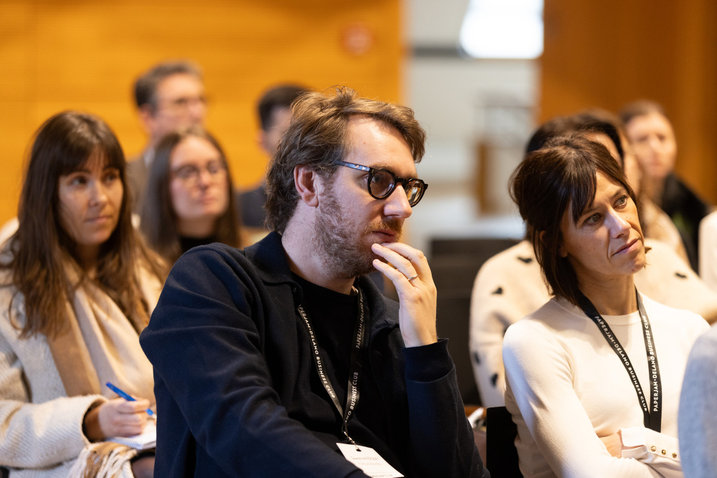 Quentin Haudiquet (Tétris Design & Build) at the Paperjam Club’s Workshops Day, held at Neimënster Abbey, 21 January 2025. Photo: Eva Krins/Maison Moderne