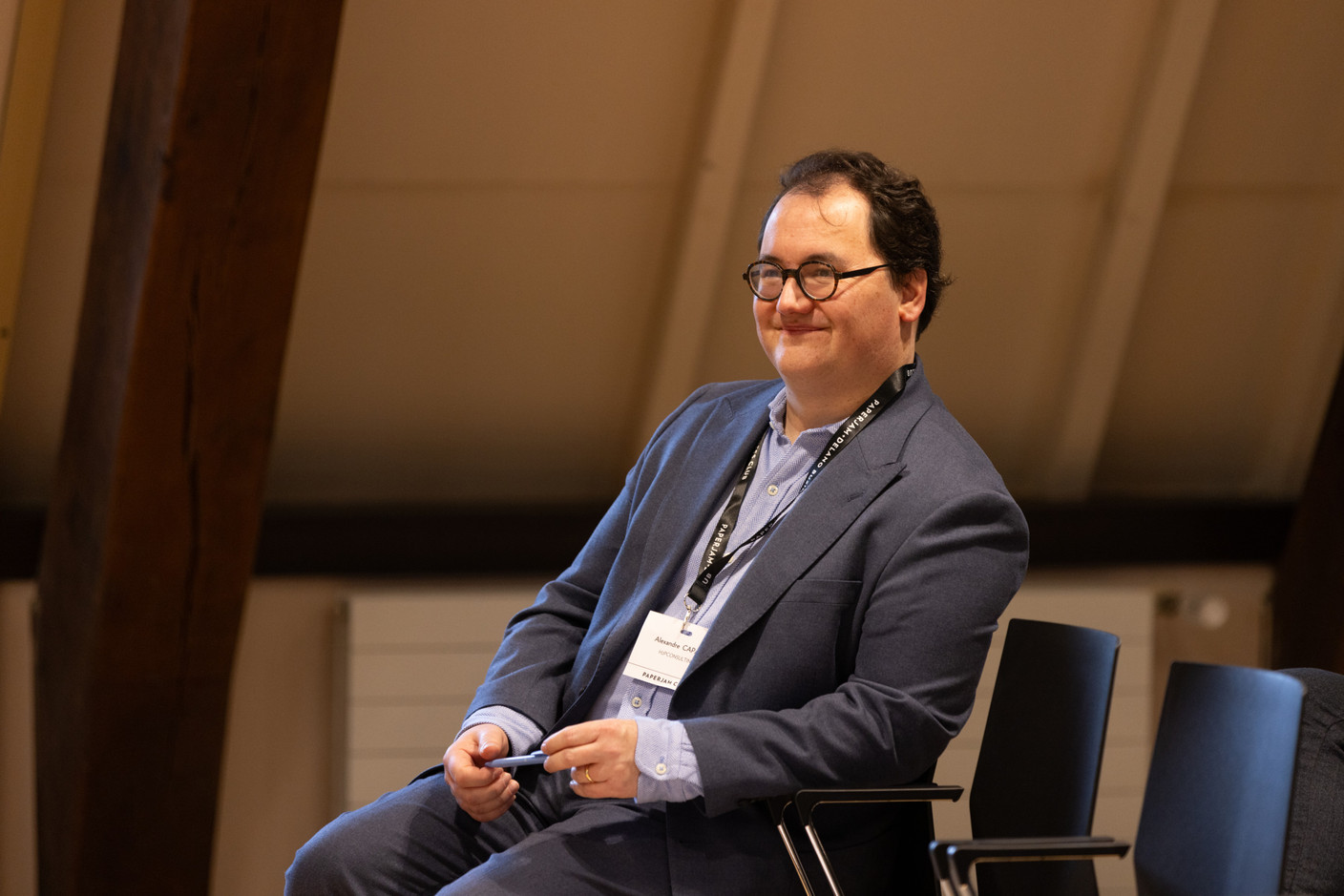 Alexandre Capart (h2pconsulting) at the Paperjam Club’s Workshops Day, held at Neimënster Abbey, 21 January 2025. Photo: Eva Krins/Maison Moderne