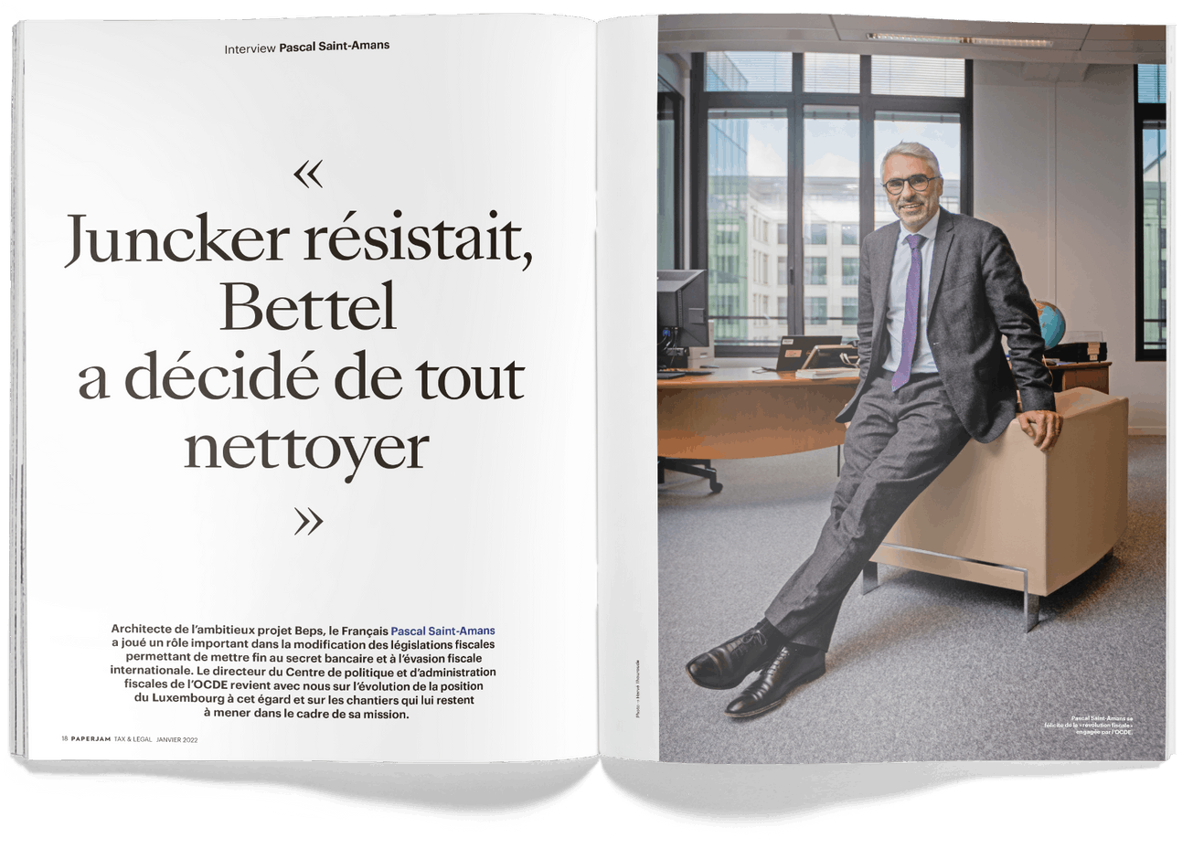 Interview avec Pascal Saint-Amans (OCDE). (Photo: Hervé Thouroude)